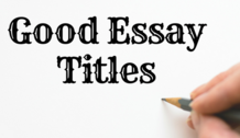 Slide good essay titles