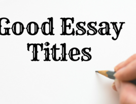 Topic good essay titles